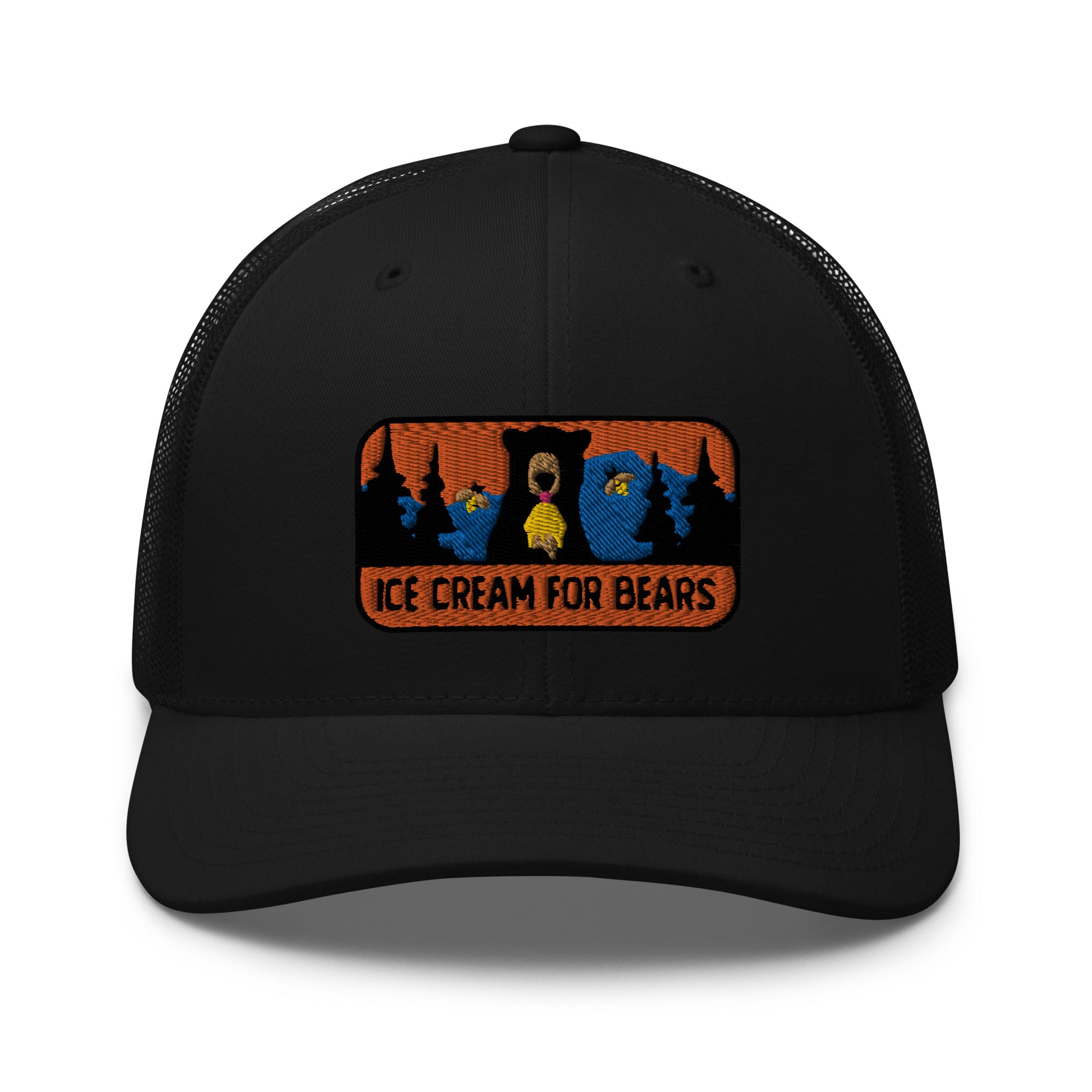 Ice Cream for Bears Badge Trucker Cap