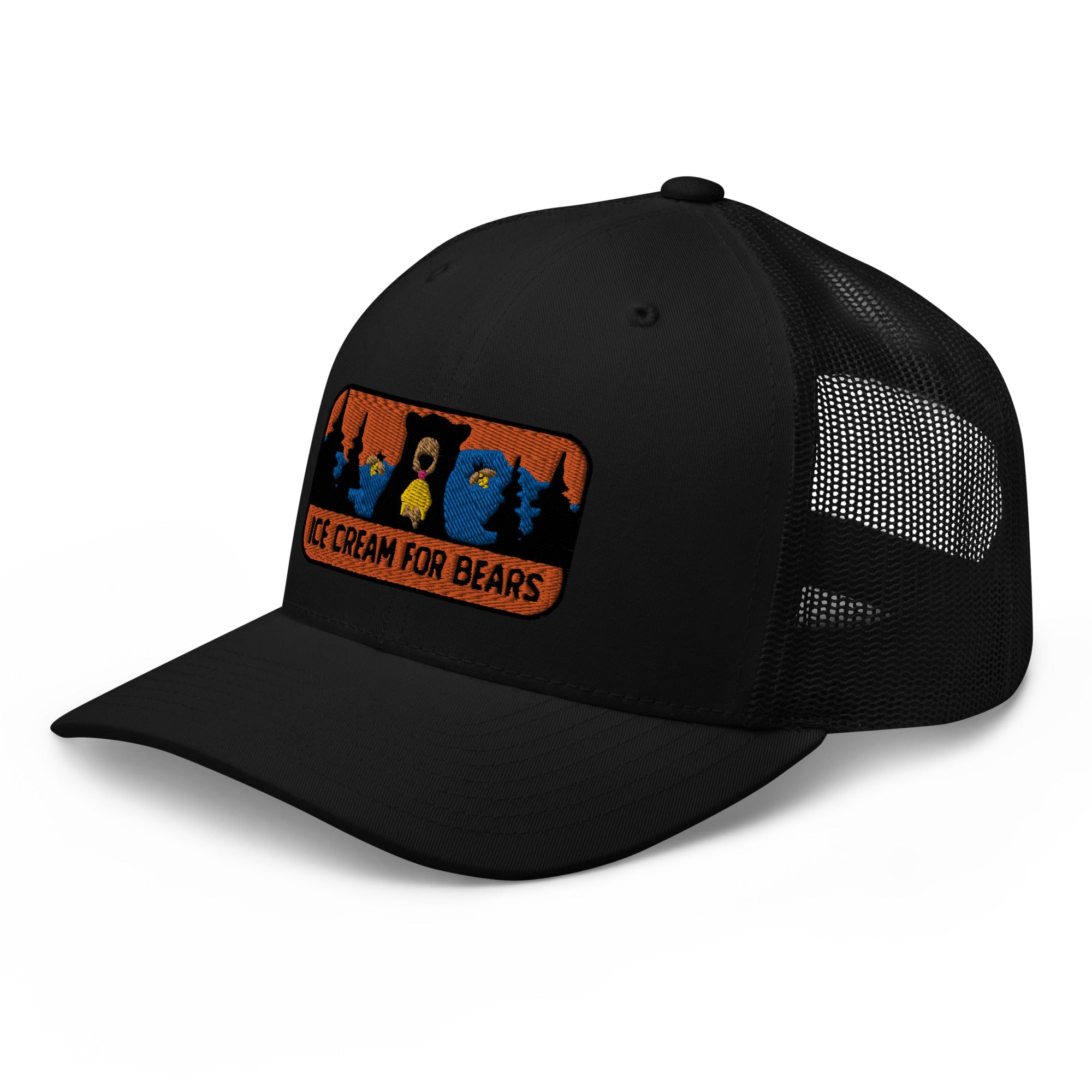 Ice Cream for Bears Badge Trucker Cap
