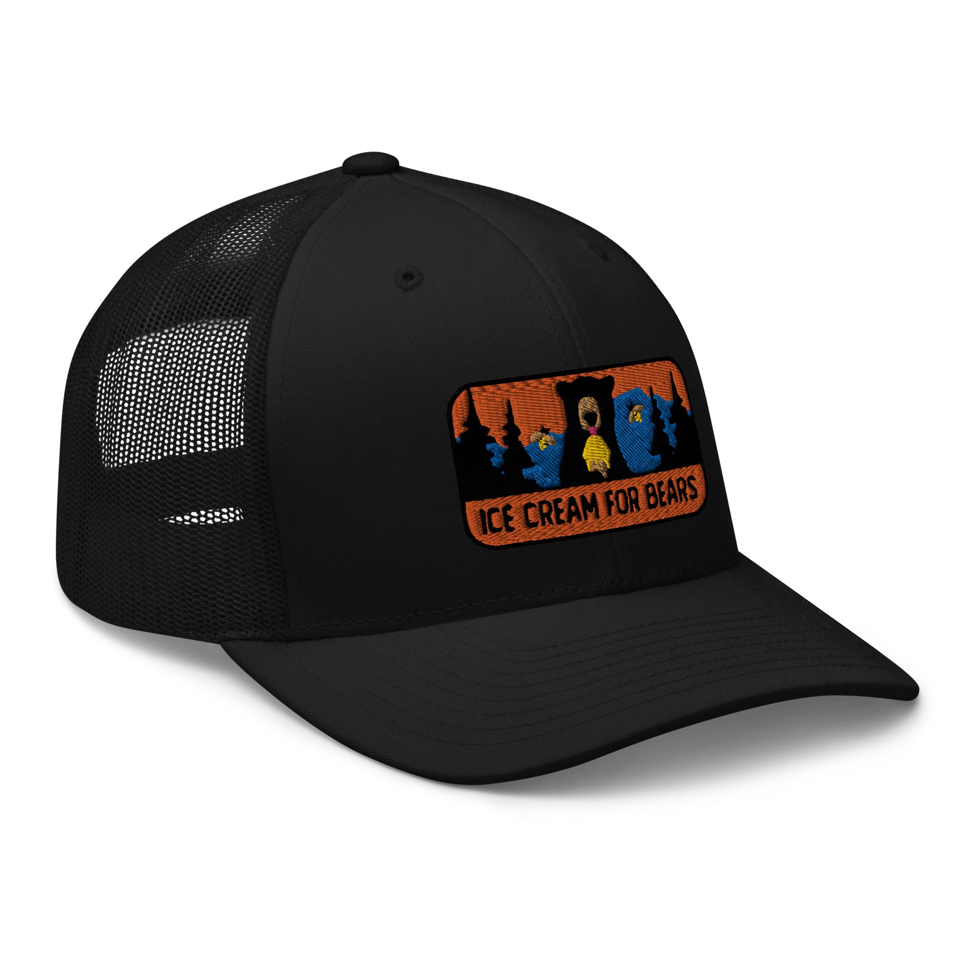 Ice Cream for Bears Badge Trucker Cap