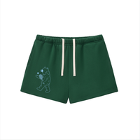 Women's Tennis Sweat Shorts - Green & Light Blue