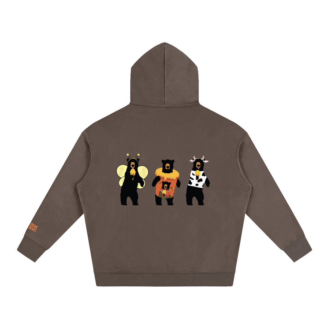 I Scream for Bears Costume Party Oversize Fleeced Hoodie