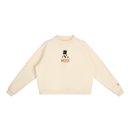 Moo! Women's Essential Fleece Mock-Neck Crew Sweatshirt