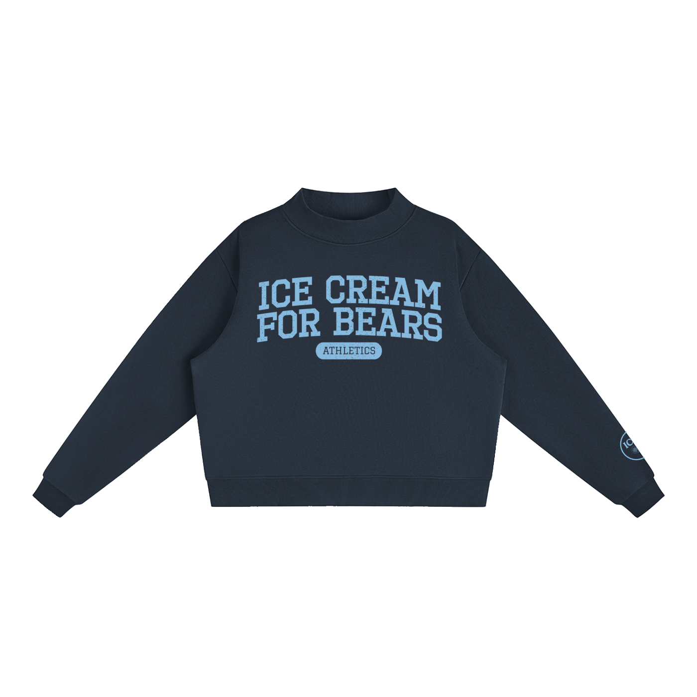 ICFB Athletics Padel Mock-Neck Crew Sweatshirt