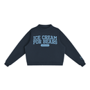 ICFB Athletics Tennis Mock-Neck Crew Sweatshirt