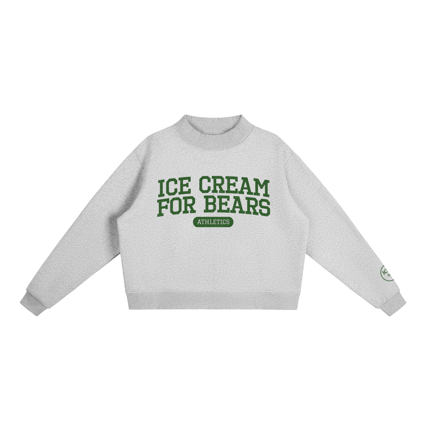 Ice Cream for Bears Athletics Women's Mockneck Sweater - Tennis