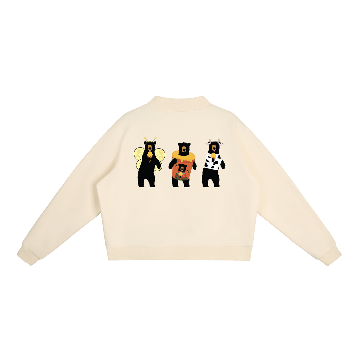 I Scream for Bears Costume Party Women's Essential Fleece Mock-Neck Crew Sweatshirt