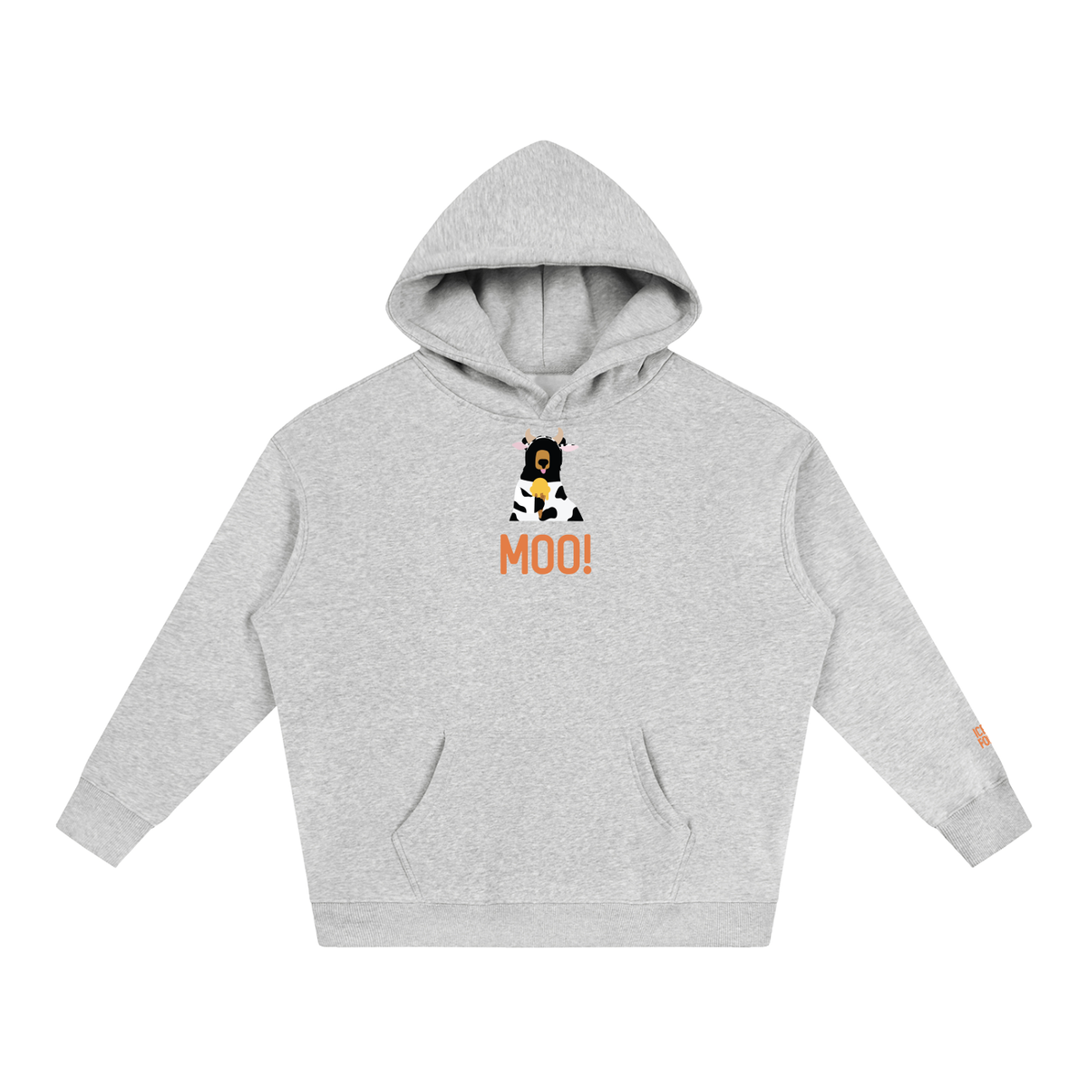 Moo! Oversize Fleeced Hoodie