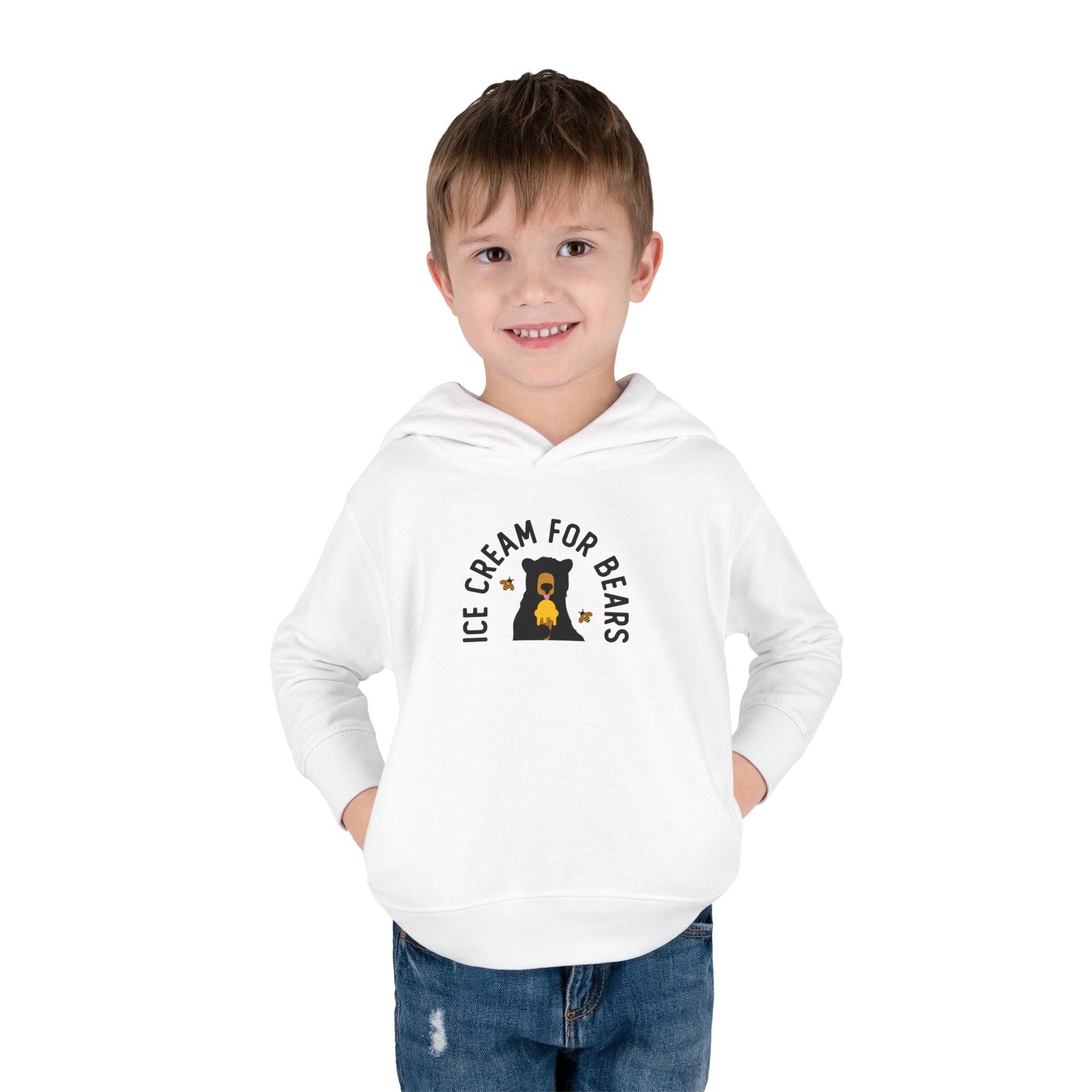 Toddler Ice Cream for Bears Fleece Hoodie