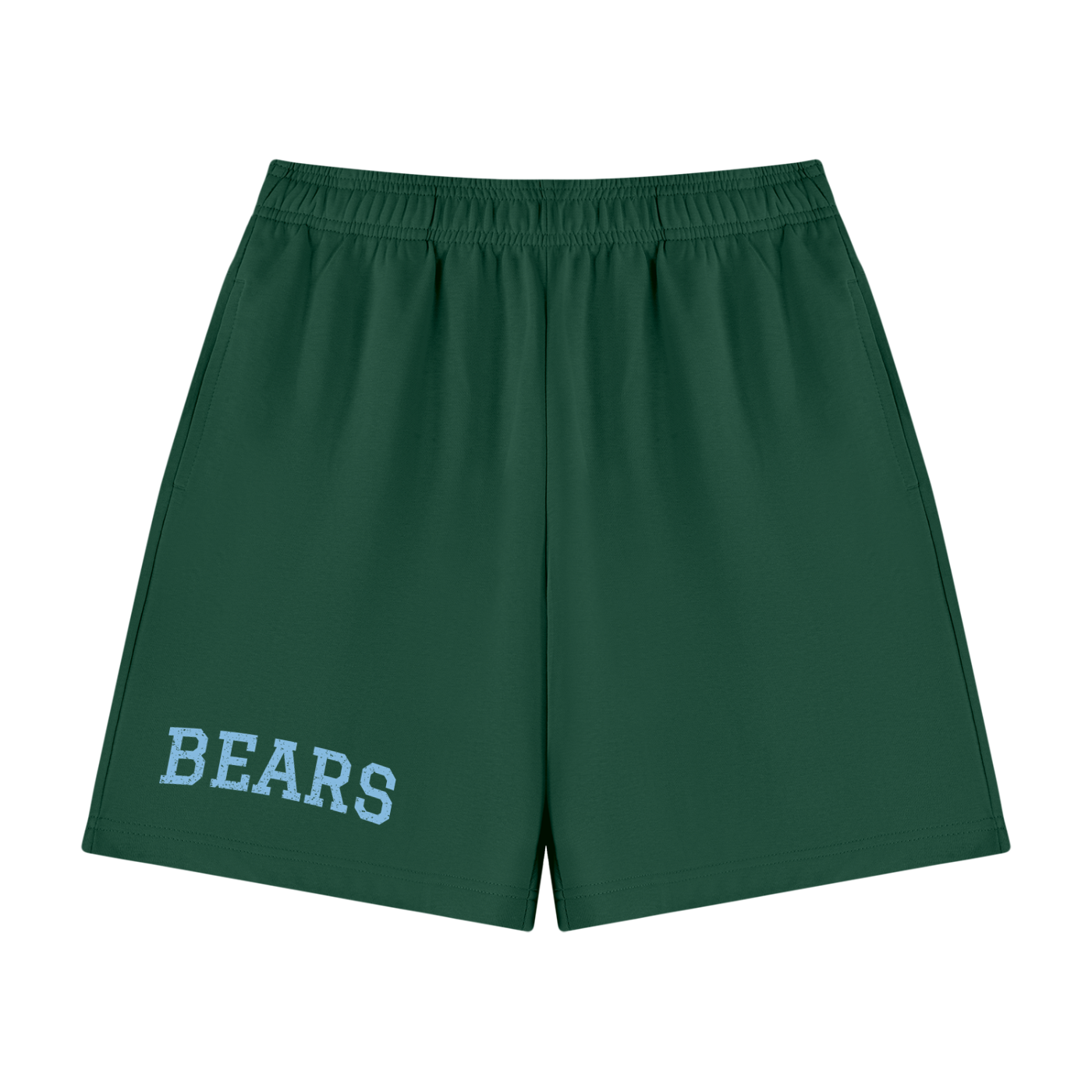 "Bears" Men's Cotton Shorts - Dark Green