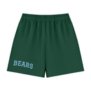 "Bears" Men's Cotton Shorts - Dark Green Tennis