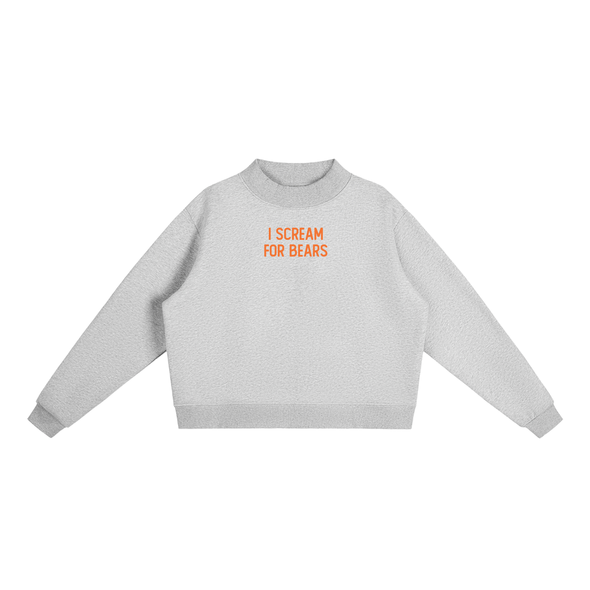 I Scream for Bears Costume Party Women's Essential Fleece Mock-Neck Crew Sweatshirt