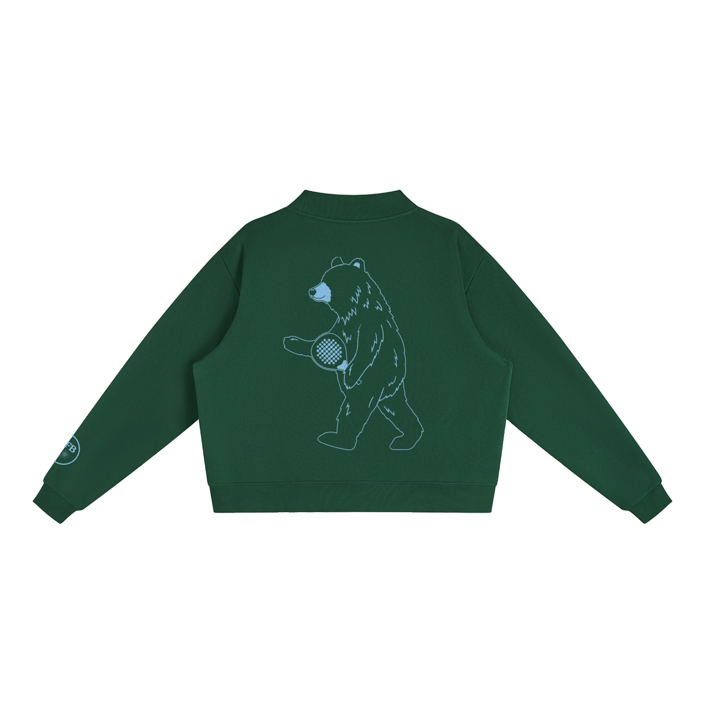 ICFB Athletics Padel Mock-Neck Crew Sweatshirt