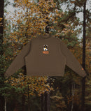Moo! Women's Essential Fleece Mock-Neck Crew Sweatshirt