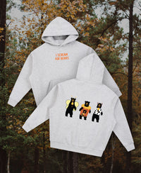 I Scream for Bears Costume Party Oversize Fleeced Hoodie