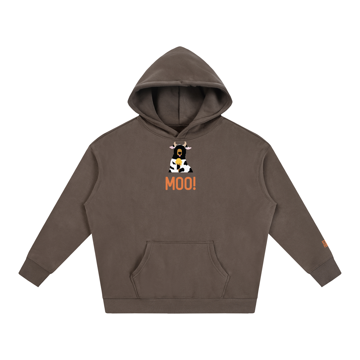 Moo! Oversize Fleeced Hoodie