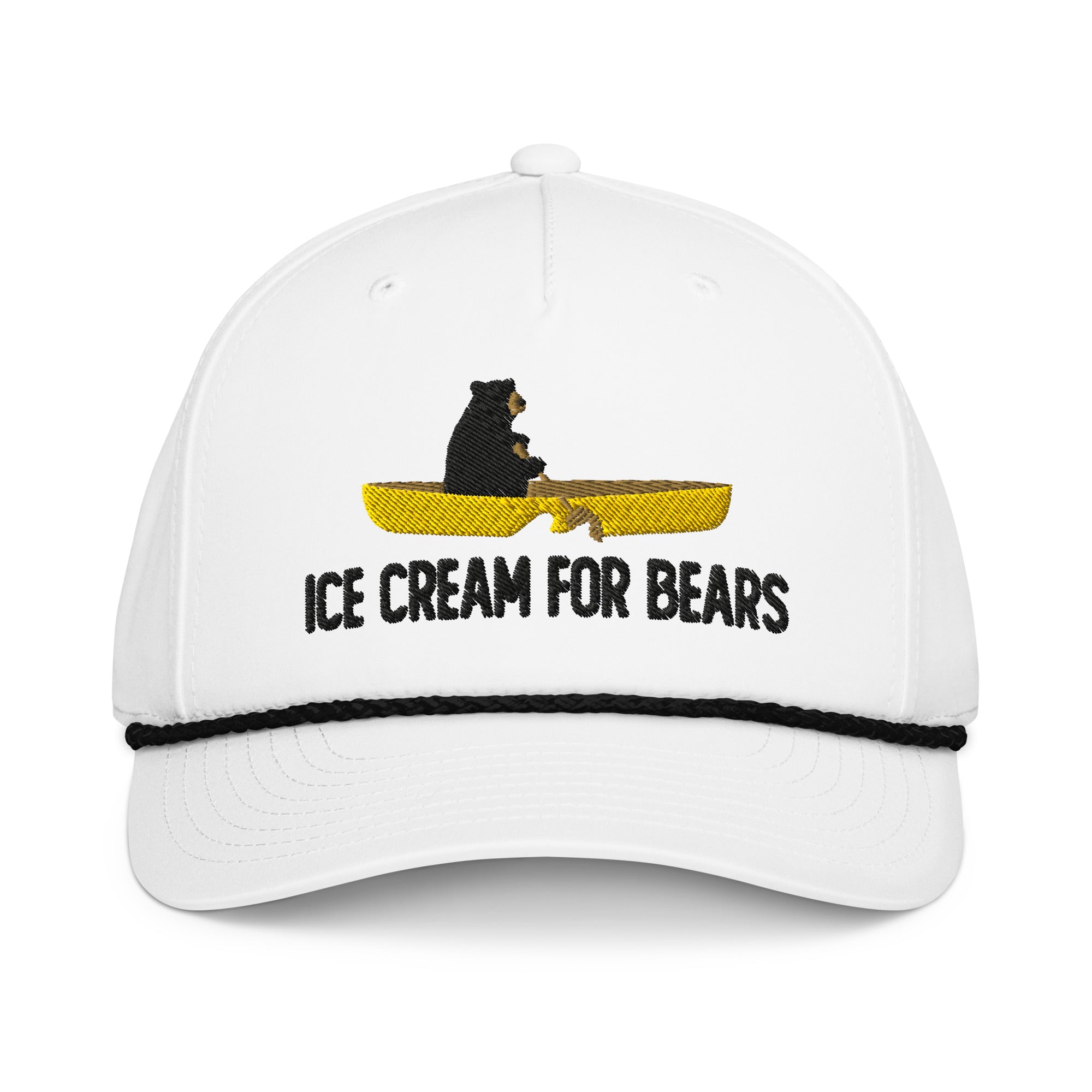 White Canoe Bear Hat