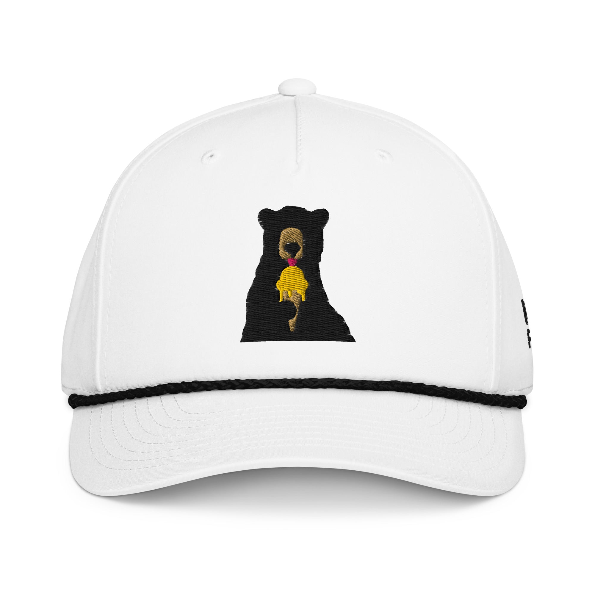 White Half Bear Rope hat