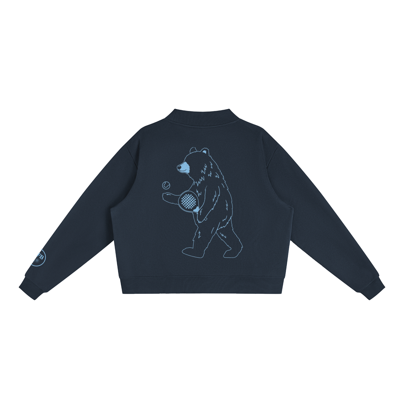 ICFB Athletics Padel Mock-Neck Crew Sweatshirt