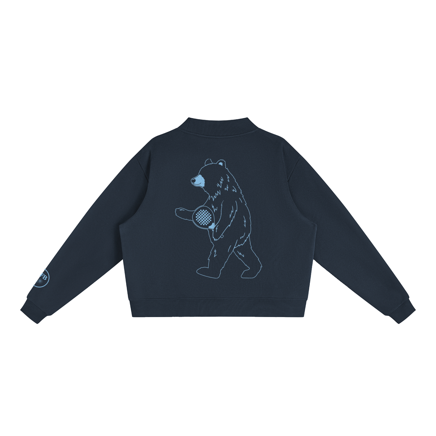 ICFB Athletics Padel Mock-Neck Crew Sweatshirt