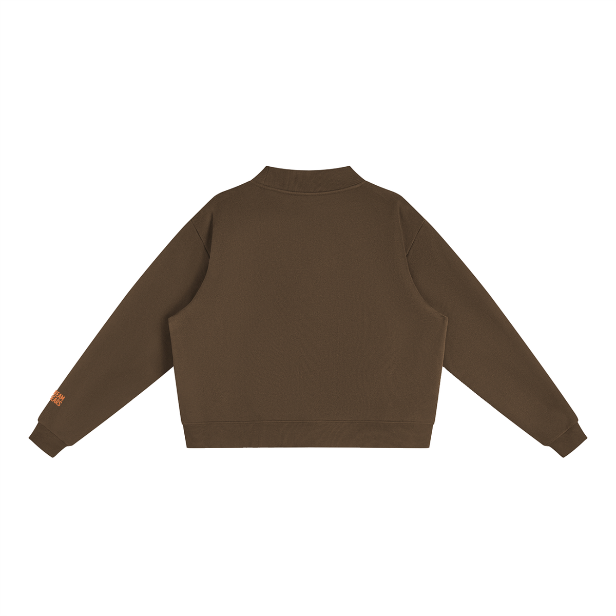 Moo! Women's Essential Fleece Mock-Neck Crew Sweatshirt