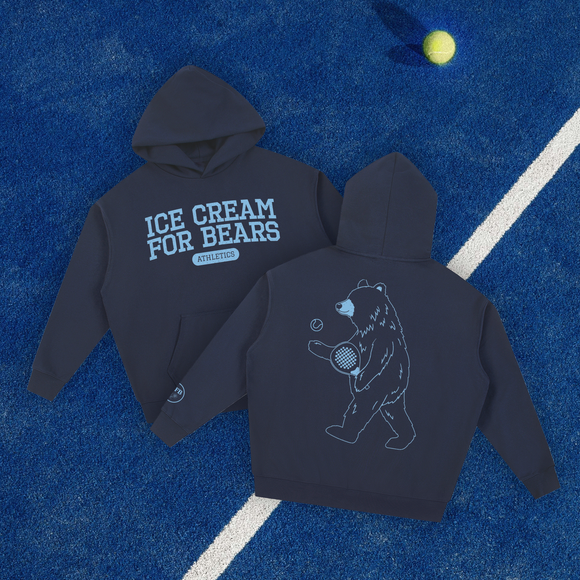 ICFB Athletics Padel Hoodie - Navy