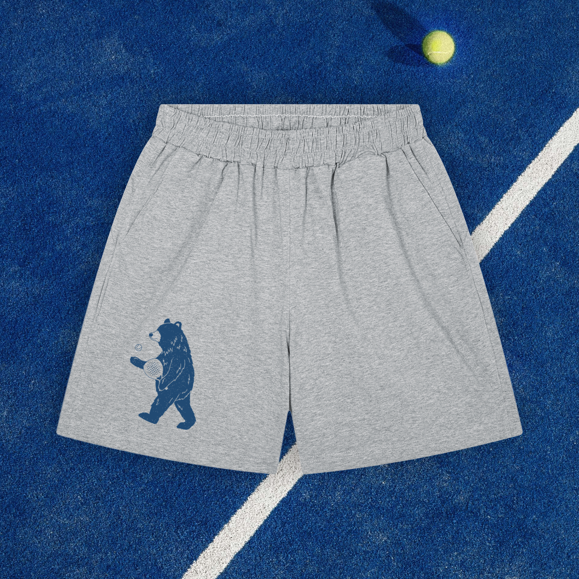 Mens Padel Shorts - Grey