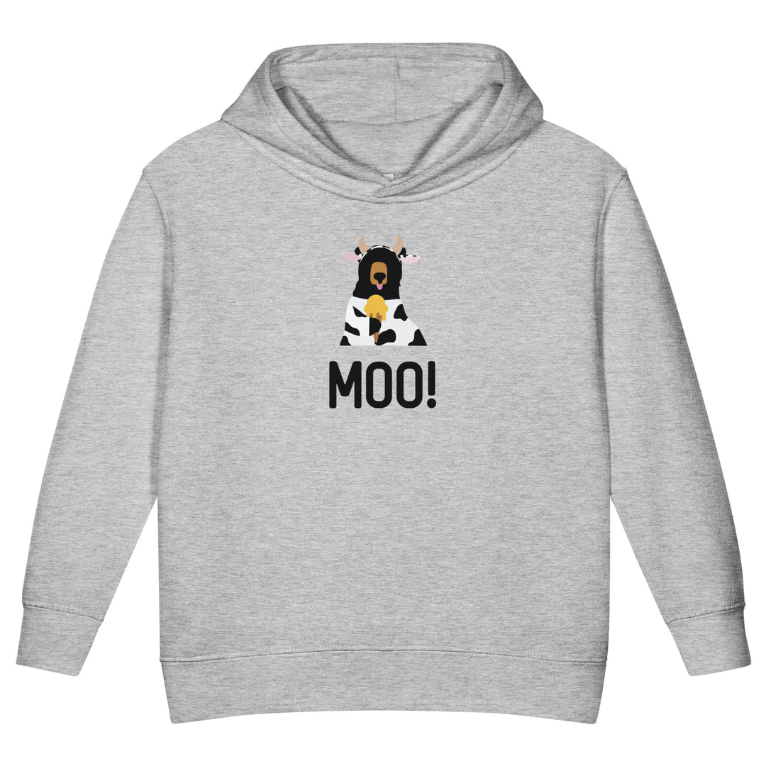TODDLER Moo! fleece pullover hoodie