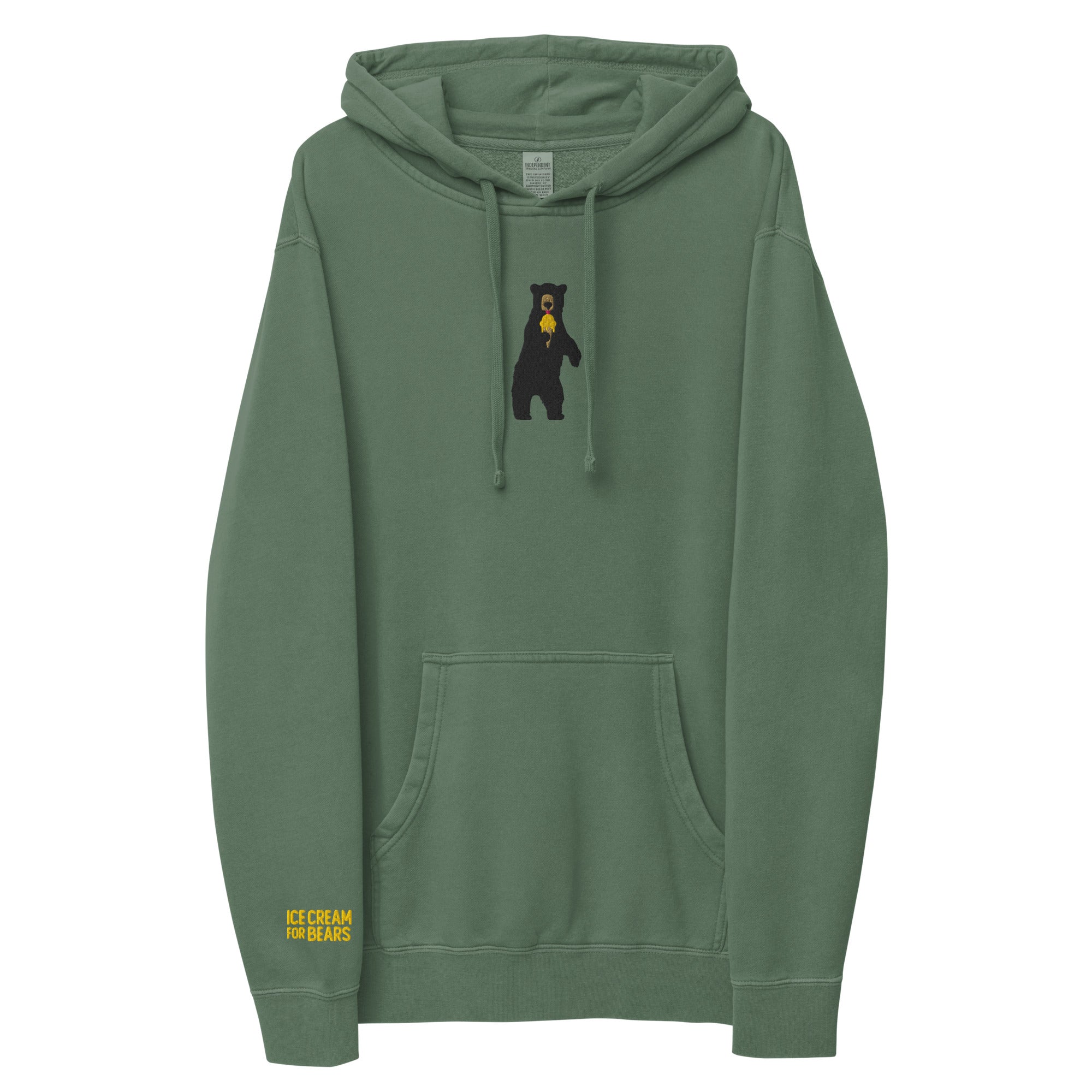 Embroidered Bear Hoodie