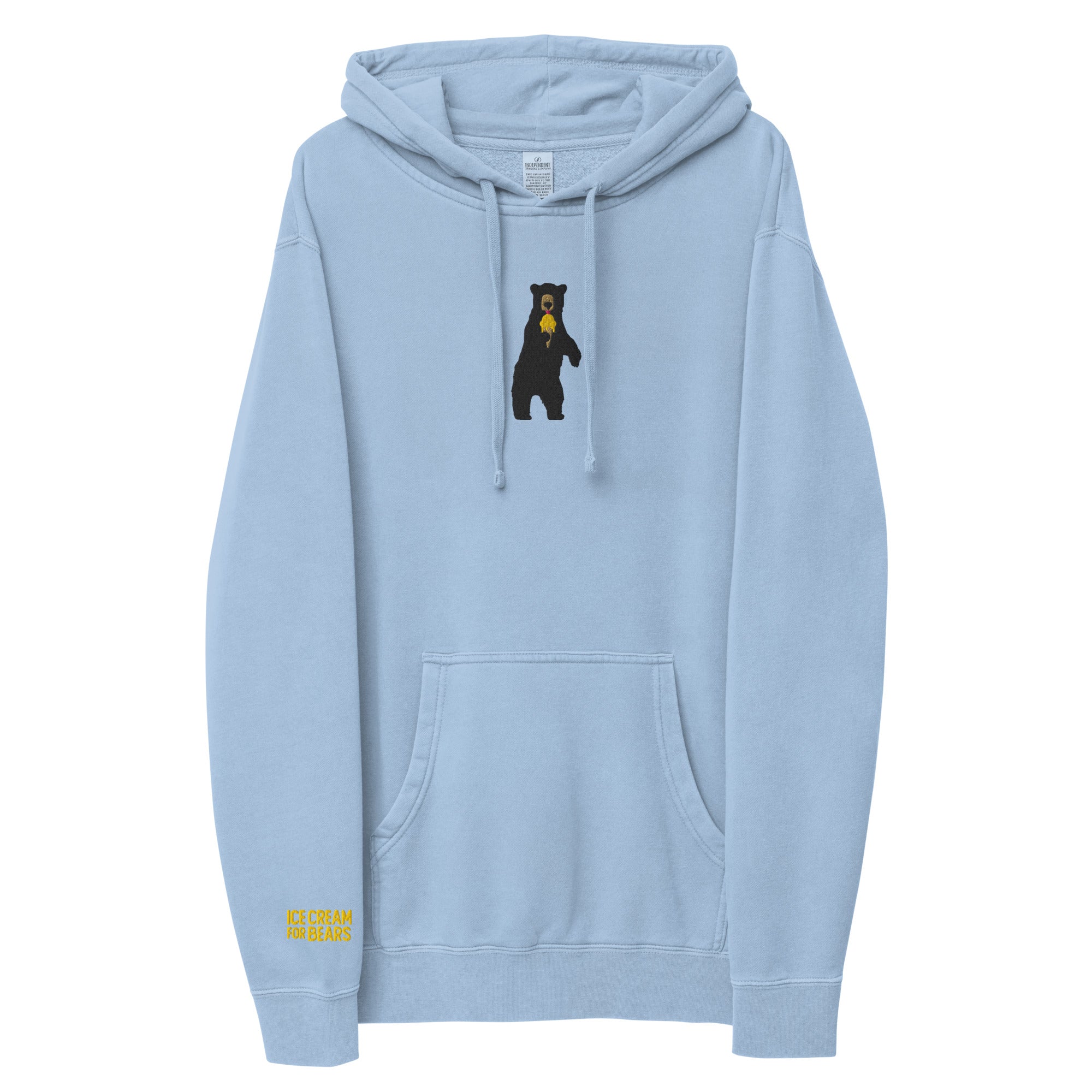 Embroidered Bear Hoodie
