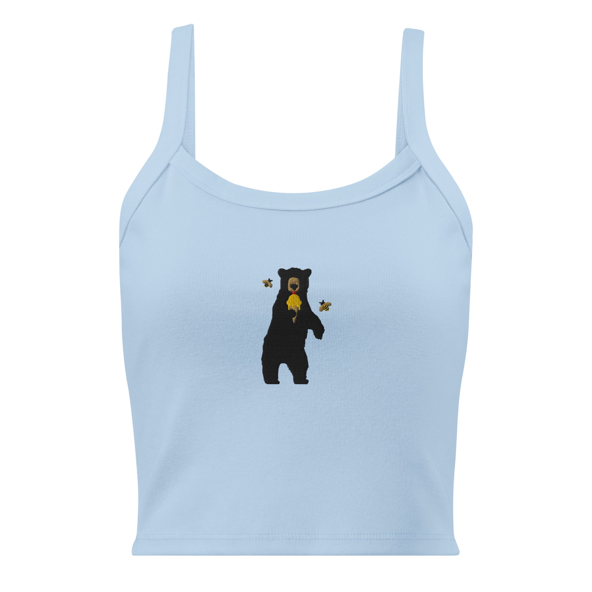 Women's Embroidered Bear Tank Top