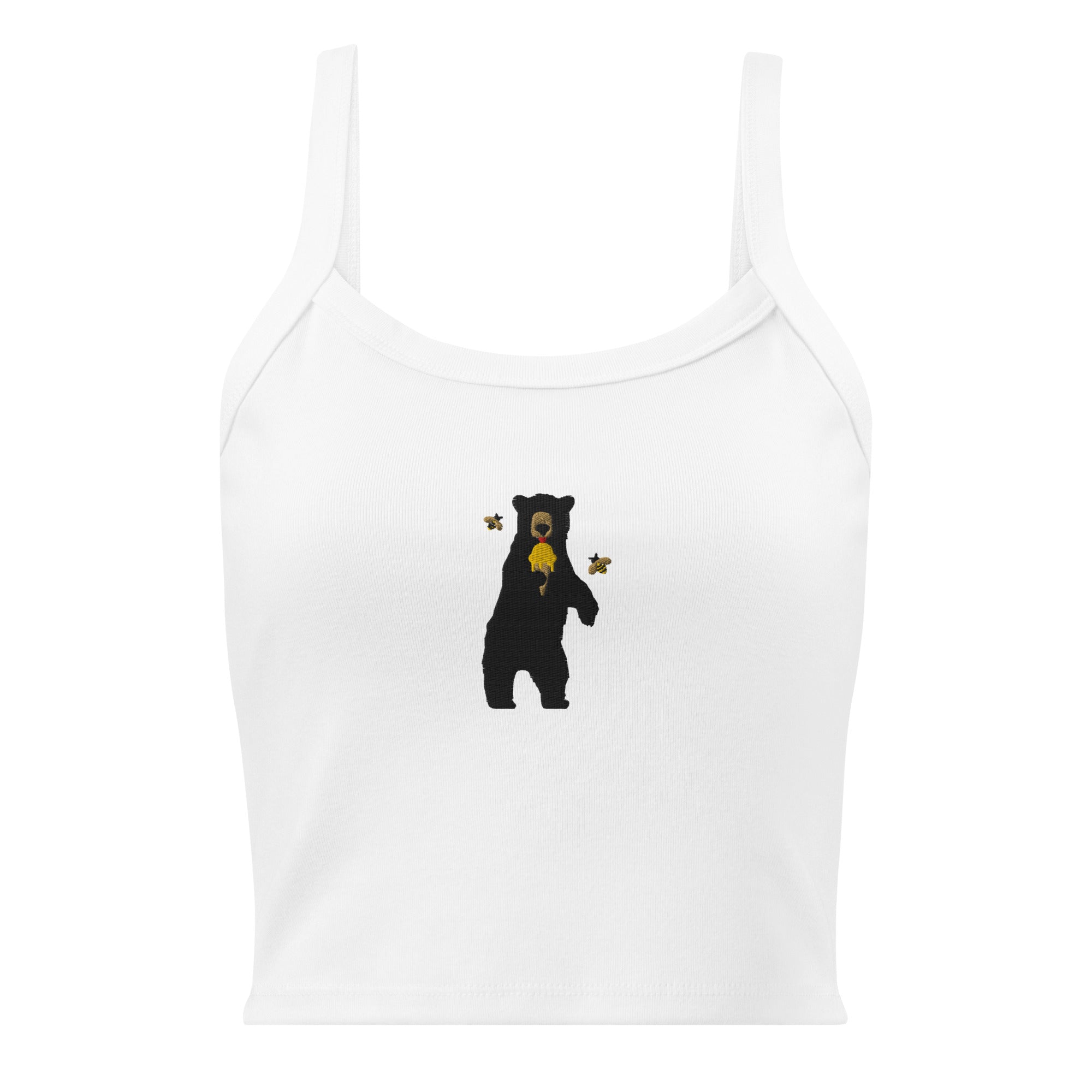 Women's Embroidered Bear Tank Top